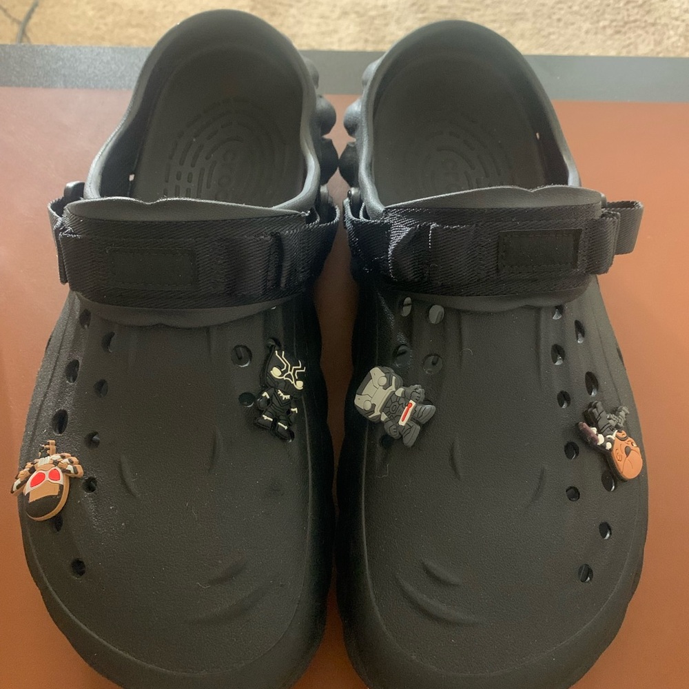 CROCS Mens Black Slippers